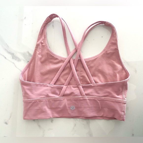 Lululemon Energy Longline Bra Sz 6 Cherry Tint $58 - Picture 2 of 4